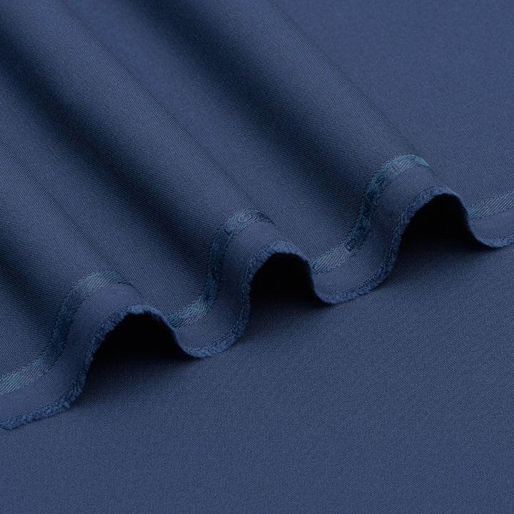 Zayphire Premium Navy Blue Tropical Unstitched Fabric